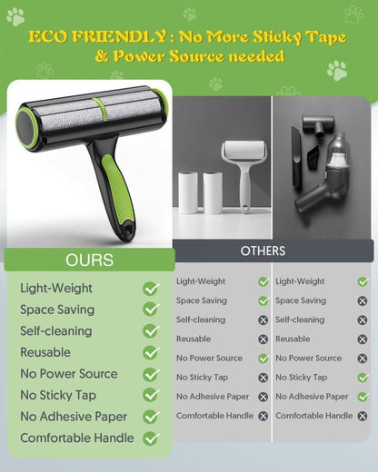 Light Blue Reusable Pet Fur Remover Roller | Dogs & Cats