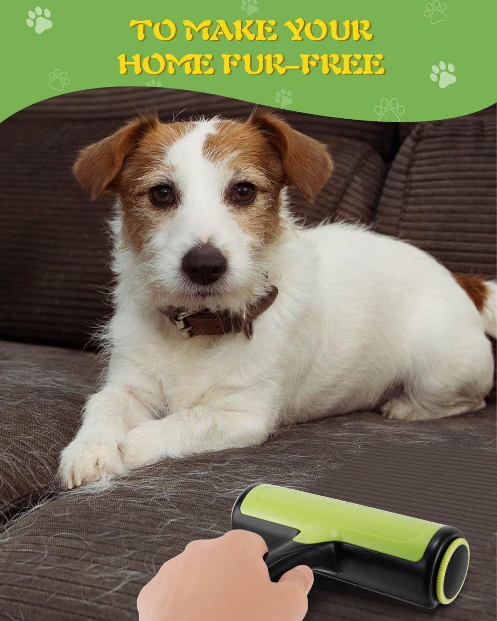 Light Blue Reusable Pet Fur Remover Roller | Dogs & Cats