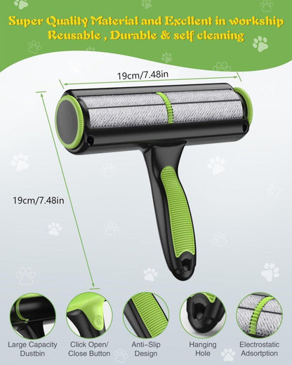 White Reusable Pet Fur Remover Roller | Dogs & Cats