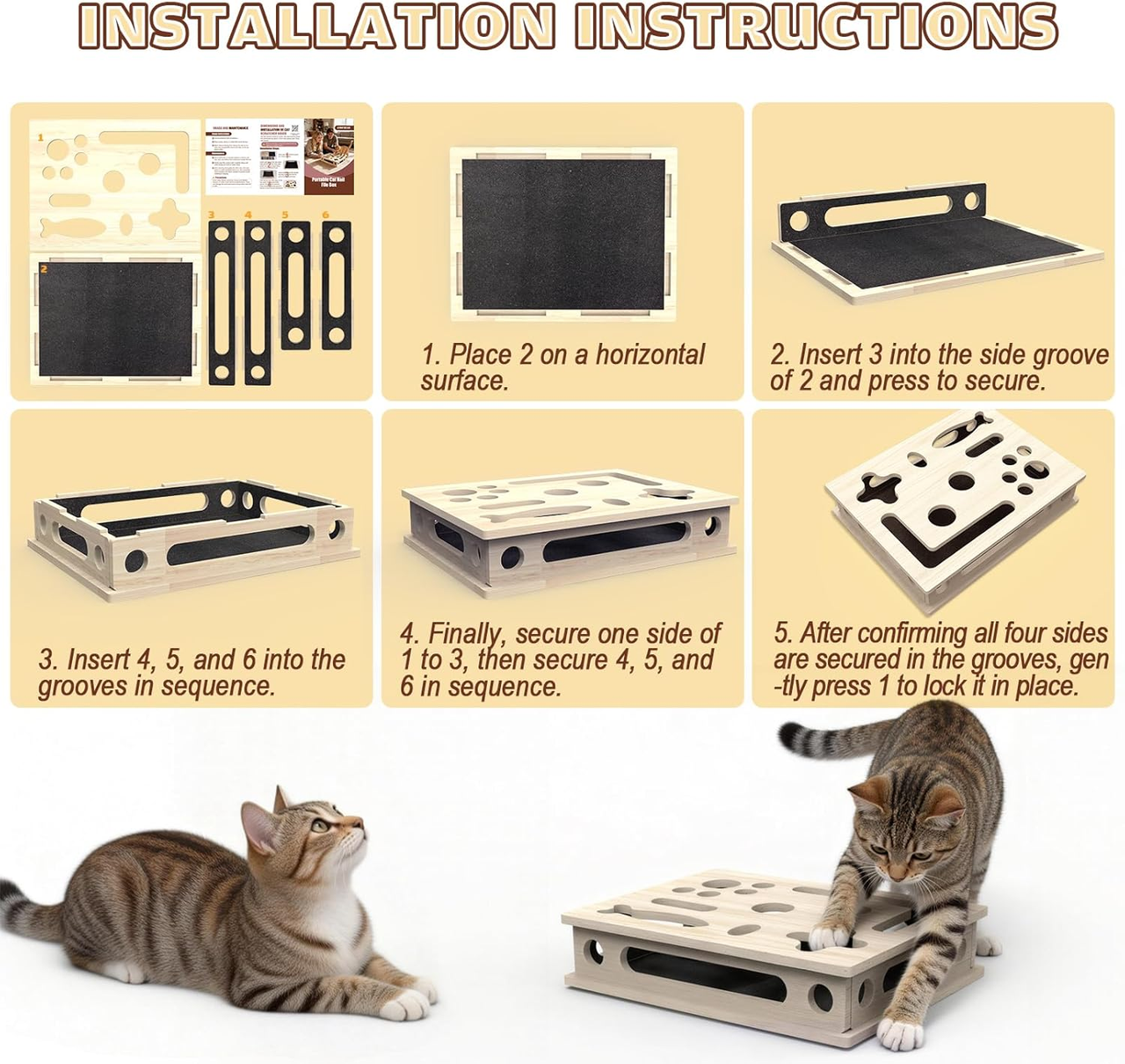 Multi-Functional Cat Claw Care Enrichment Box
