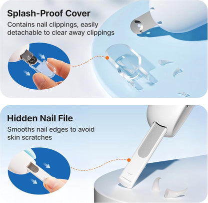 Blue Electric Pet Nail File | Anti-Splash