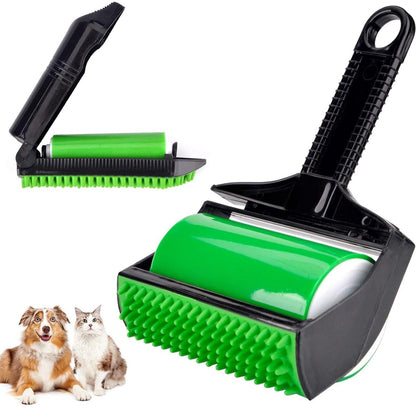 3-in-1 Reusable Silicone Pet Fur Lint Roller | Washable