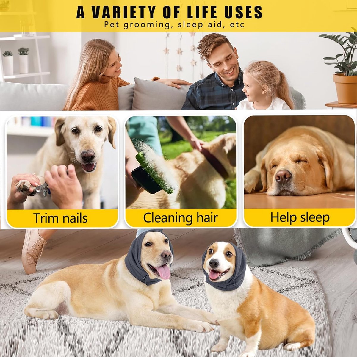 Noise-Reducing Ear Protectors for Dogs | Size M