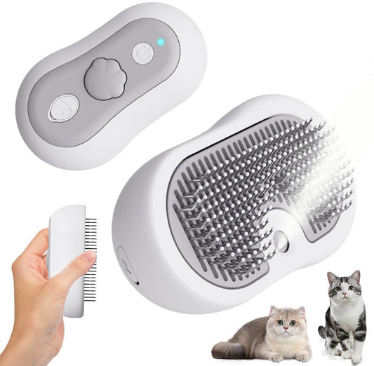3-in-1 Pet Steam Brush | Dog & Cat