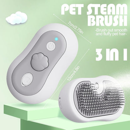 3-in-1 Pet Steam Brush | Dog & Cat