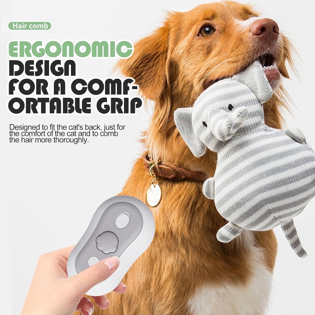 3-in-1 Pet Steam Brush | Dog & Cat