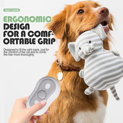 3-in-1 Pet Steam Brush | Dog & Cat