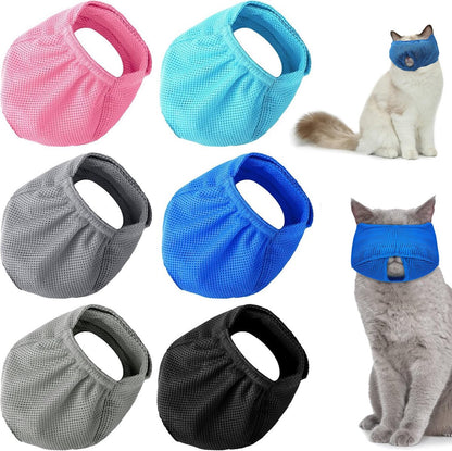 6-Pack Breathable Cat Muzzle | Size L | Nylon