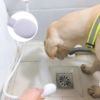 Pet Bath & Shower Set | Dog & Cat Shower Head & Sprayer | White
