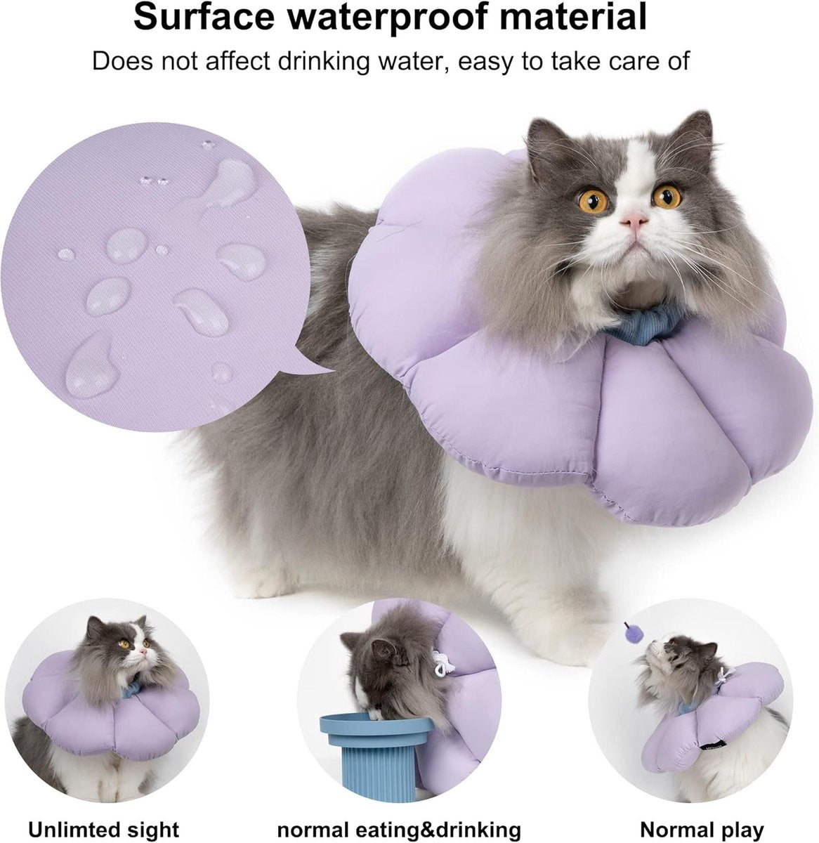 Cat Recovery Collar | Soft Protective Cone | Comfortable