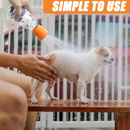 Portable Outdoor Pet Bathing Shower Head Bottle | 2-Piece Set