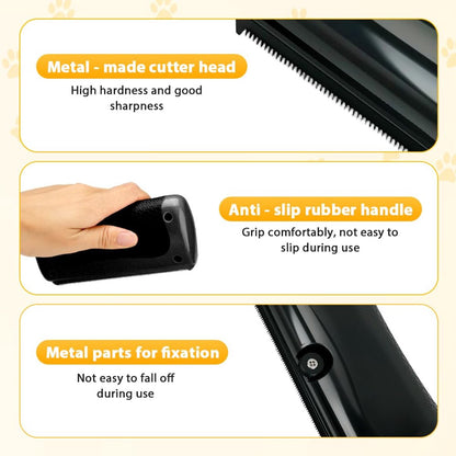 2-Piece Detangling Blade & Undercoat Deshedding Comb