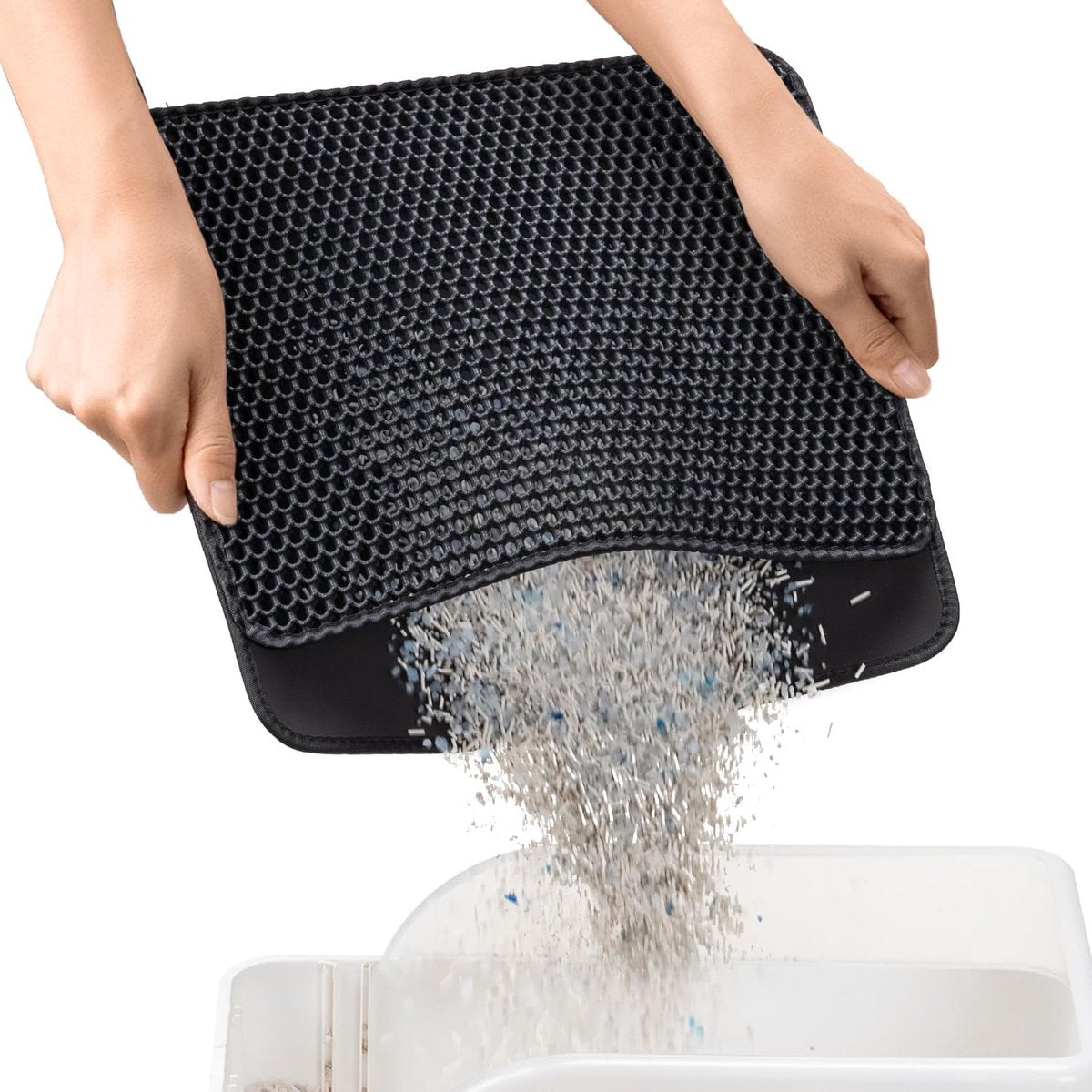 Black Double Layer Cat Litter Mat | 30 x 45 cm