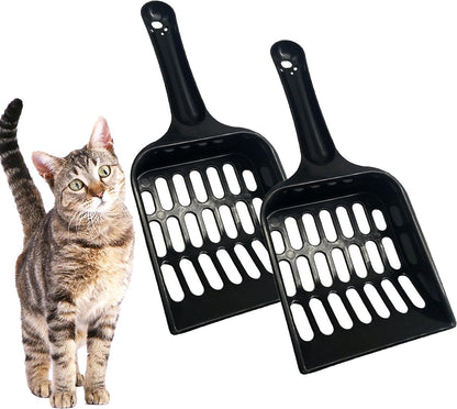 Black Cat Pine Pellet Litter Scoop Set (2 Pieces)