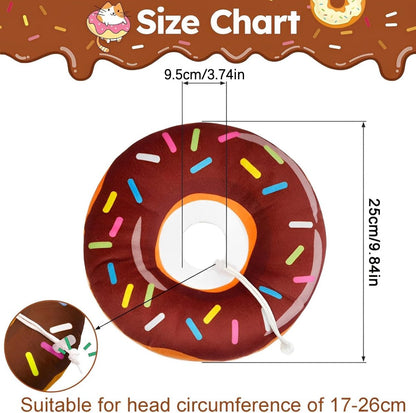 Brown Donut-Shape Protective Recovery Collar for Cats | Post-Surgery