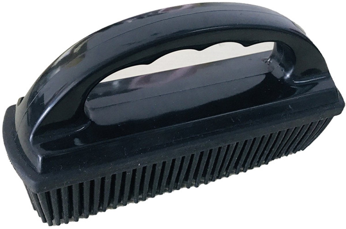 Black Pet Hair Remover for Fabric | Rubber Deshedding Brush