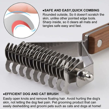 Coat King Heavy Duty Deshedding Brush Grooming Comb | Dogs & Cats