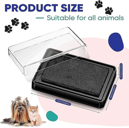 Cat & Dog Paw Print Ink Stamp Pad | Safe Pet-Friendly Ink