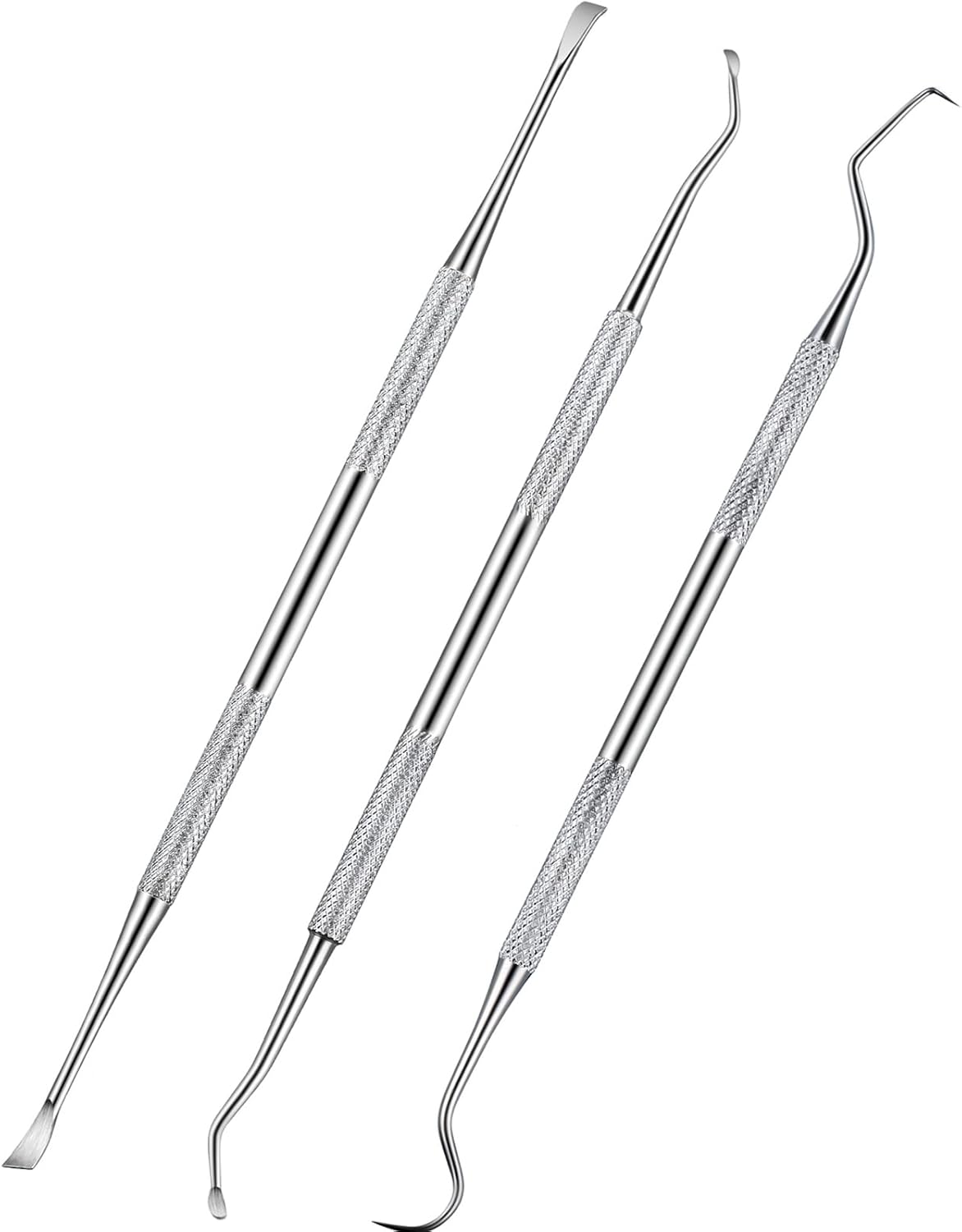 3-Piece Dog & Cat Dental Tooth Scaler Set | Double-Headed