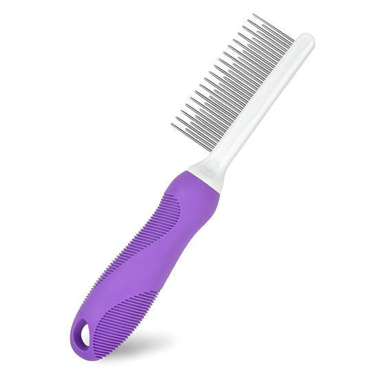 Purple Detangling Pet Comb | Dogs & Cats