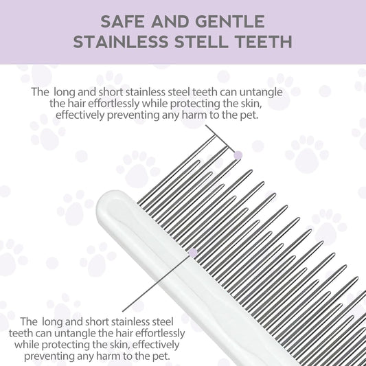 Purple Detangling Pet Comb | Dogs & Cats