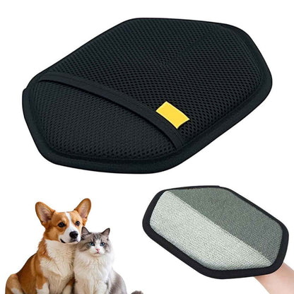 Blue & Black Electrostatic Pet Hair Removal Gloves