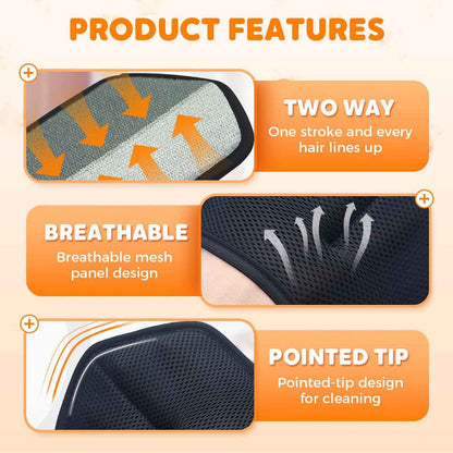 Blue & Black Electrostatic Pet Hair Removal Gloves