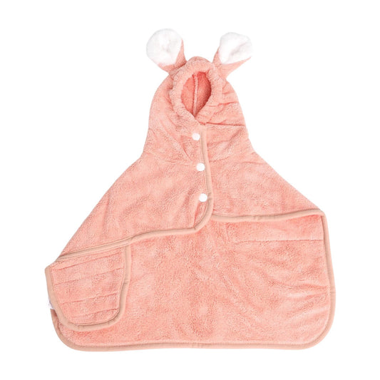 Puppy Bathrobe with Hood | M Pink