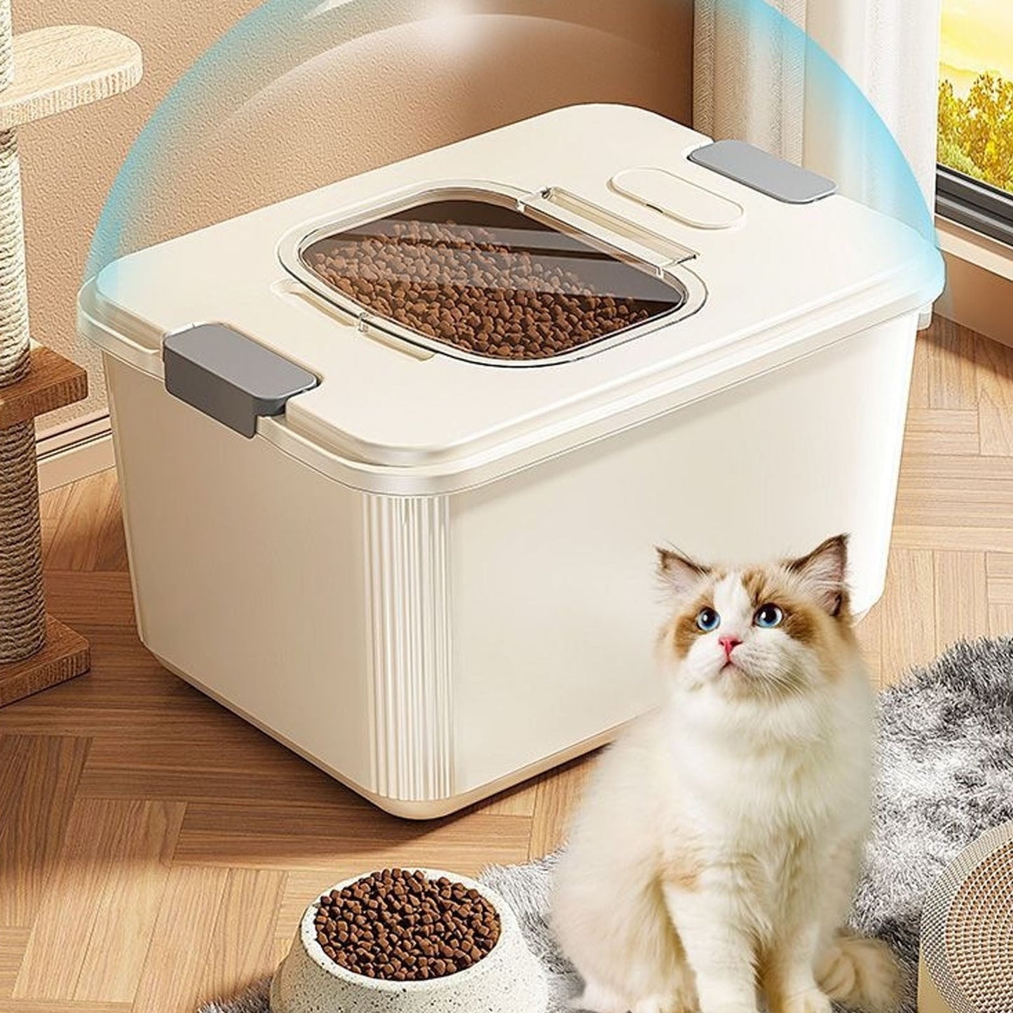 Airtight Pet Food Storage Container | Medium | Up to 10lbs