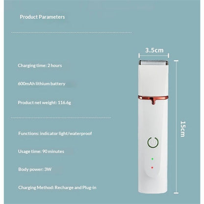 Dog Clippers for Grooming, Low Noise Rechargeable Cordless Electric