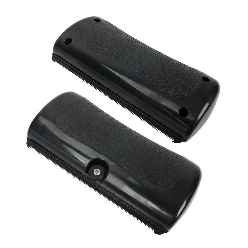 Tails Deshedding Brush Pet Hair Remover Comb for Shedding — Black/2pcs
