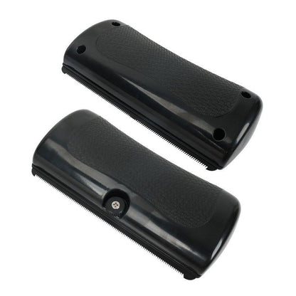 Tails Deshedding Brush Pet Hair Remover Comb for Shedding — Black/2pcs