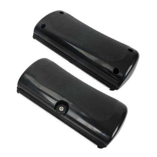 Tails Deshedding Brush Pet Hair Remover Comb for Shedding — Black/2pcs