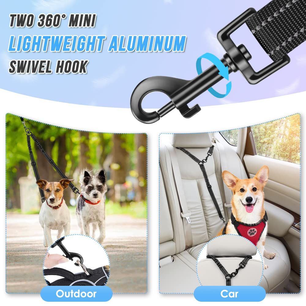 Dual Dog Leash | Black