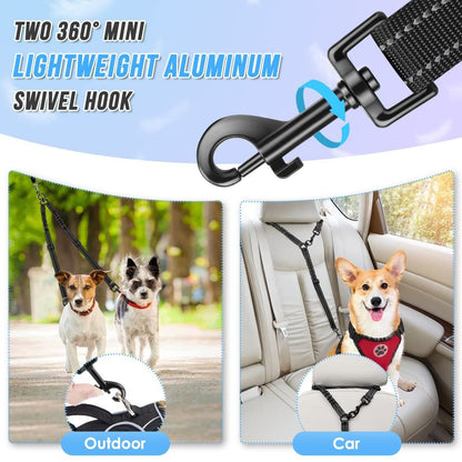 Dual Dog Leash | Black
