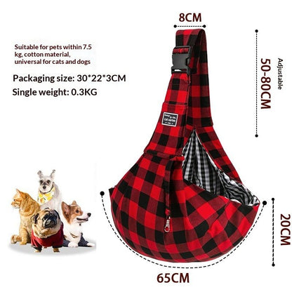 Reversible Dog Carrier Sling | Adjustable Hands-Free Pet Tote Bag