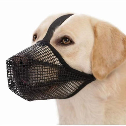 Dog Muzzle, Mesh Muzzles for Small Large Dogs — M Black