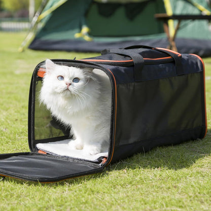 Soft Pet Carrier Travel Bag | Large Cats 20lbs+ and Small Dogs