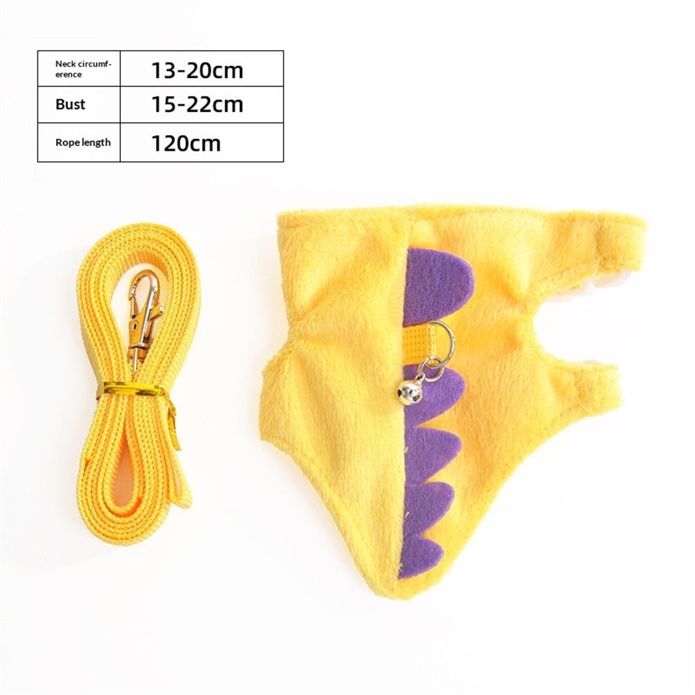 Small Animal Harness and Leash Set | Yellow