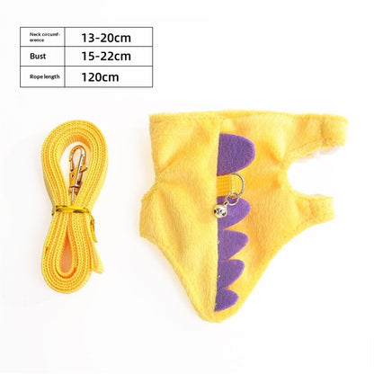 Small Animal Harness and Leash Set | Yellow