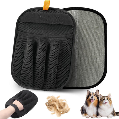Upgraded Five-Finger Electrostatic Pet Hair Glove — 2pcs