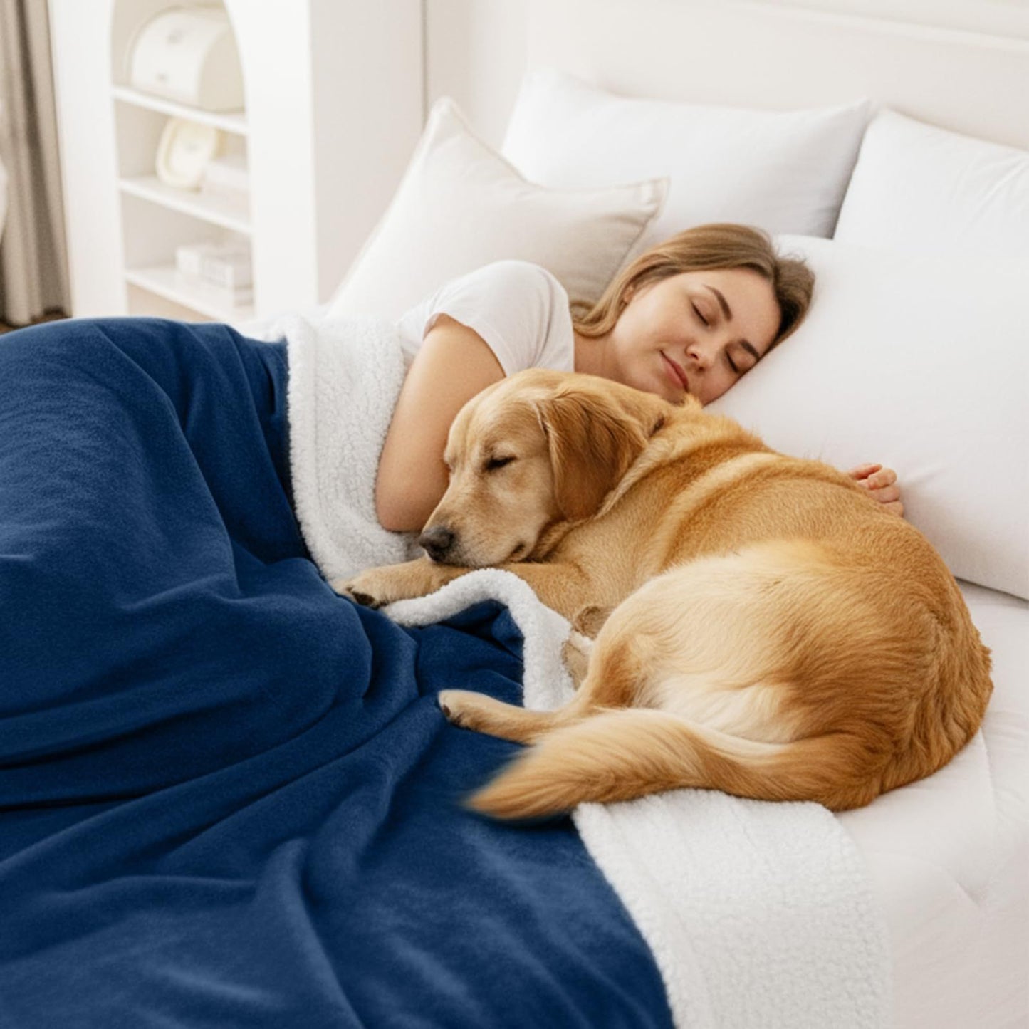 Dog Blankets for Small Dogs - Waterproof Cat Blanket Washable