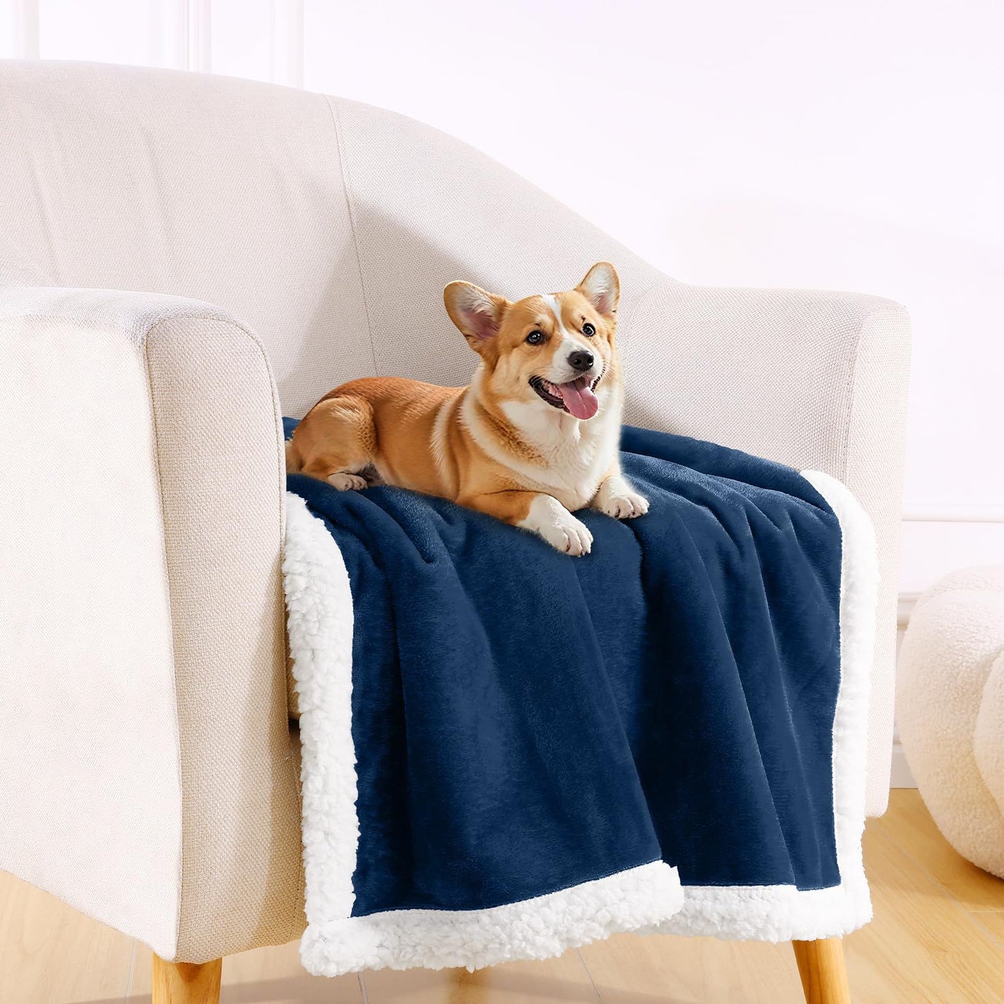 Dog Blankets for Small Dogs - Waterproof Cat Blanket Washable