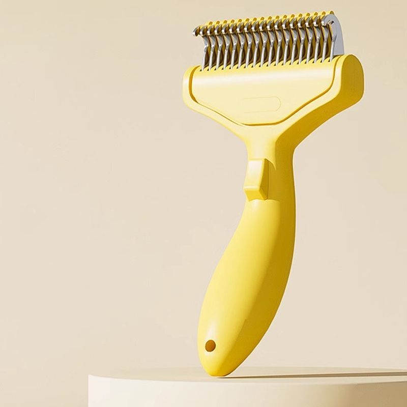 One-Touch Self-Cleaning Pet Detangling Comb | Anti-Static | Dog & Cat