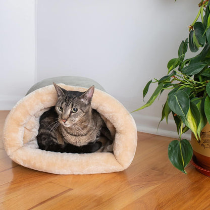 Universal Warm Pet Bed for Cats and Dogs Dark Brown