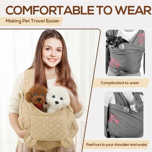 Pet Chest Carrier Front-Facing Backpack Small Dog Cat Breathable