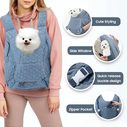 Pet Chest Carrier Front-Facing Backpack Small Dog Cat Breathable