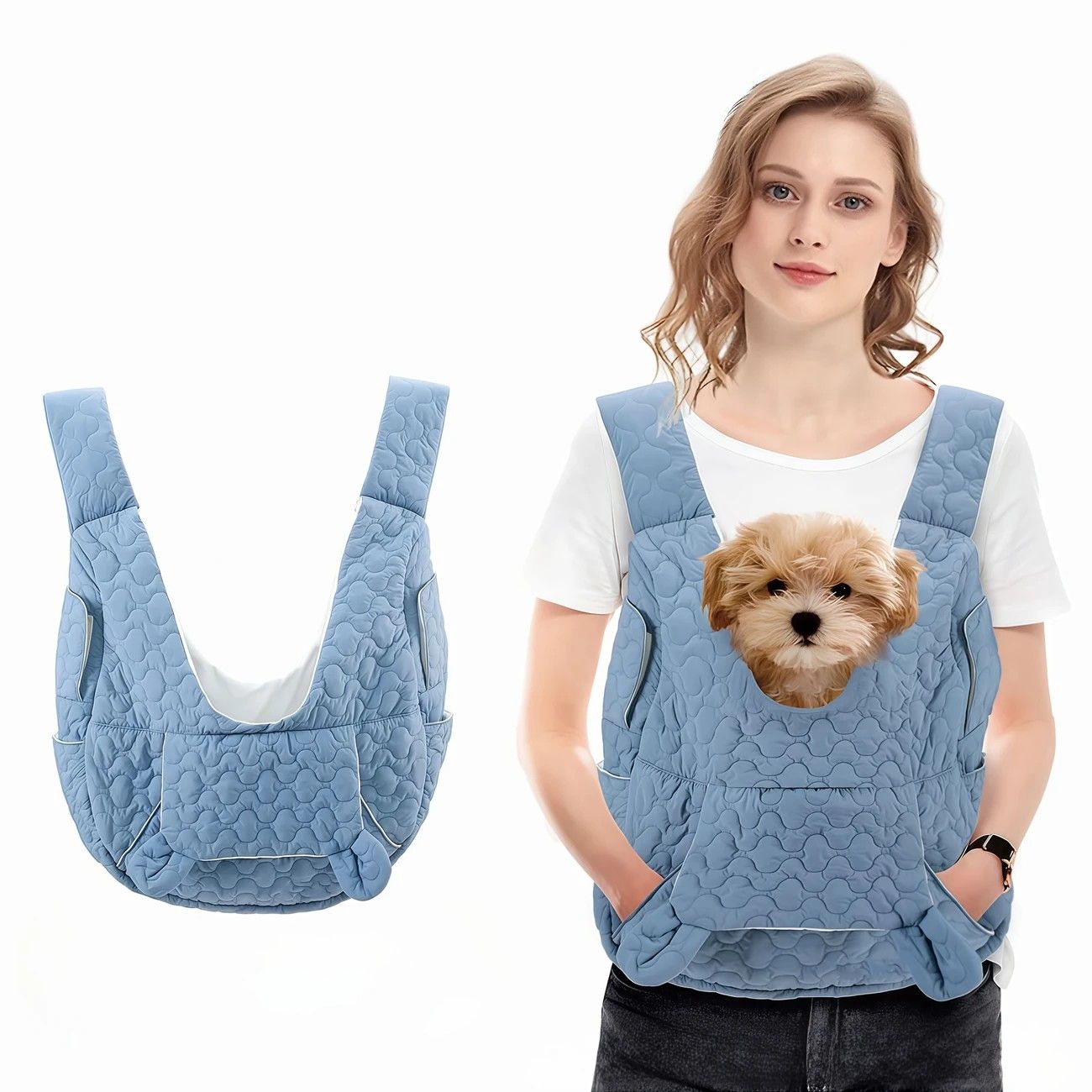 Pet Chest Carrier Front-Facing Backpack Small Dog Cat Breathable