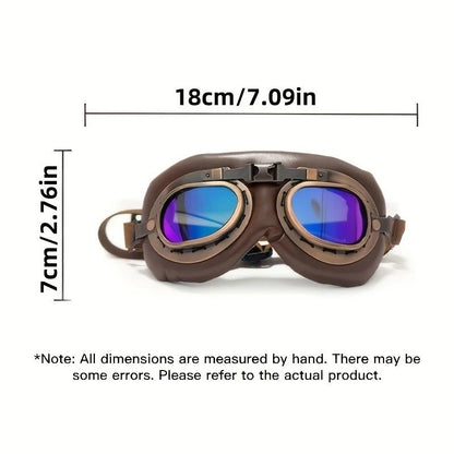 Retro Aviator Dog Goggles | lens (2)