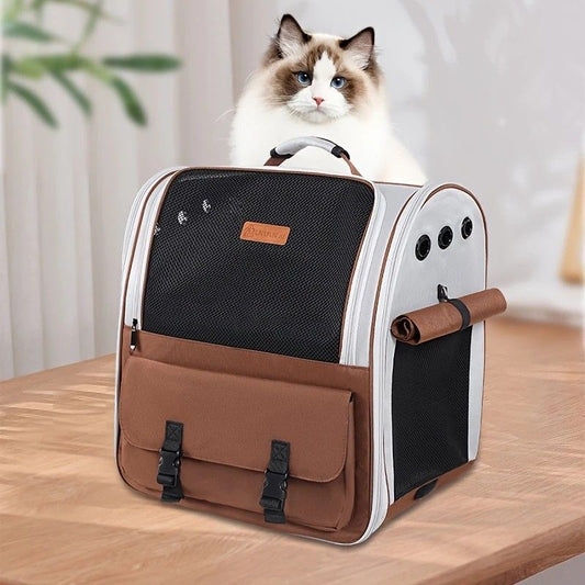 Cat Backpack Carrier | Up to 8kg | Shape-Retaining